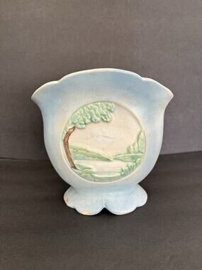 Weller Pottery - 1930s - Senic Vase Planter S-3